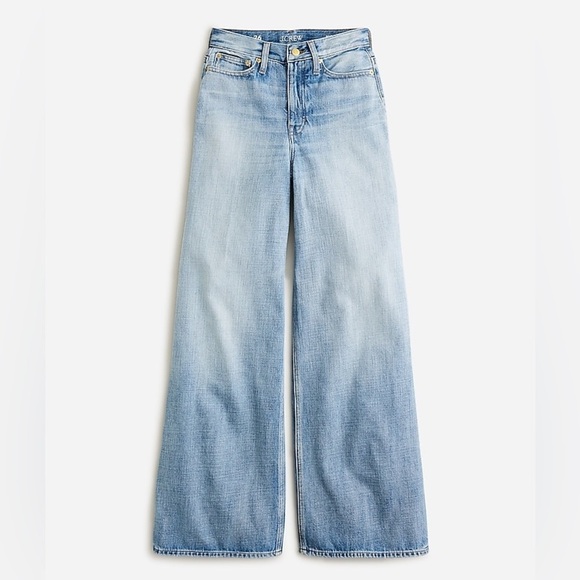 J Crew High-rise superwide-leg jean in Elliot wash BX947 - Picture 1 of 4
